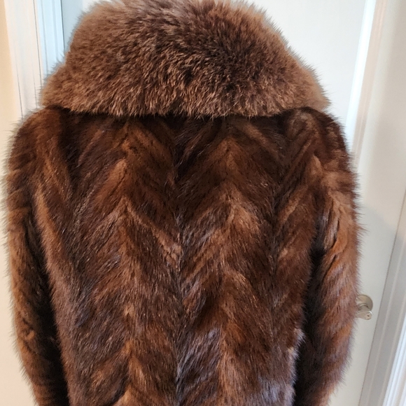 Stunning Dasco brown mink fur coat size 8 - Picture 8 of 15